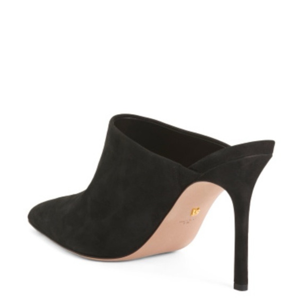 Veronica Beard Black suede Lisa mules with a pointed toe and stiletto heel - Picture 9 of 10